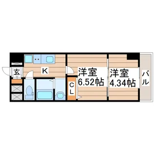 アスコット河原町駅前【2階】の間取り