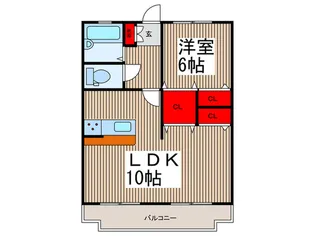 むさし野第10ダイヤモンドマンション【3階】の間取り