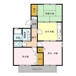 パークヒル越野【2階】の間取り