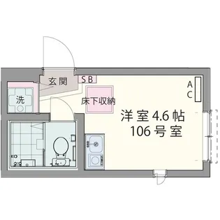 HARUふたまたがわ【1階】の間取り
