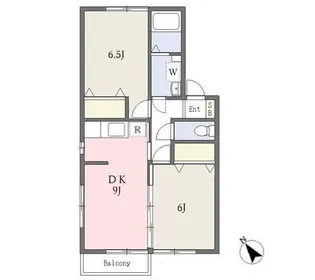 シティーフロント茨島【2階】の間取り