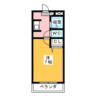 ソレアード下稲【2階】の間取り