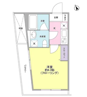 ヒルサイド二子玉川【3階】の間取り