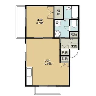 ひまわり壱番館【2階】の間取り