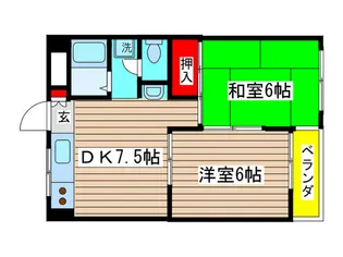 エクセル大泉【1階】の間取り