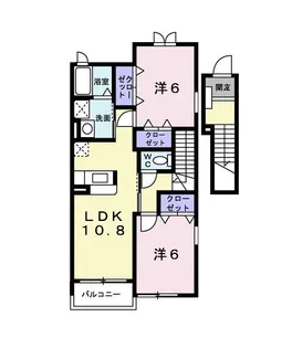 アドベントヒルズB【2階】の間取り