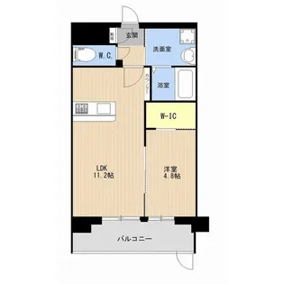 LIBTH箱崎【4階】の間取り