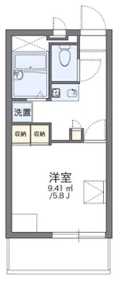 レオパレス紅花【1階】の間取り