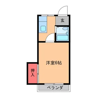 コーポ立川【2階】の間取り