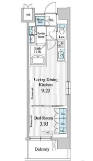 プレノ清澄庭園【4階】の間取り