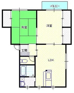 アパートメントハウスキャンベル【2階】の間取り