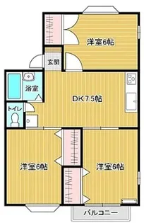 カーサシキヤマS【2階】の間取り