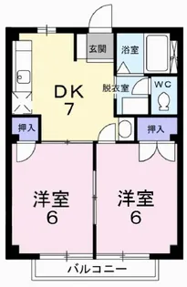 サンパステルA【2階】の間取り