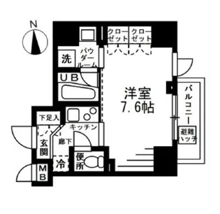 プライマル上野EAST【8階】の間取り
