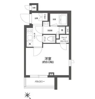 GRAN PASEO 四谷若葉 (グランパセオ四谷若葉)【4階】の間取り