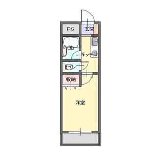 エスティケイビル【4階】の間取り