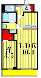 CRESCENT COURT【3階】の間取り