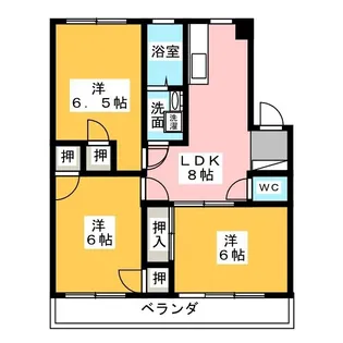 ピアン東山【4階】の間取り