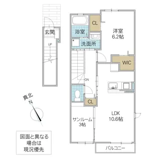 SHINYASHIKI:AP III【2階】の間取り