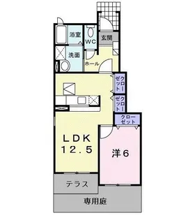 ミドルスクエア【1階】の間取り