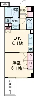 パークアクシス目黒本町【2階】の間取り
