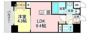 LEGEND紺屋町【2階】の間取り