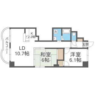 ビラ・サンライト第2【8階】の間取り