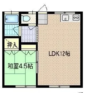 オーベル姶良【2階】の間取り