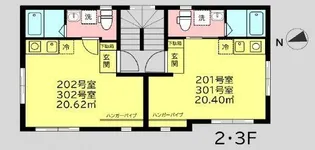 桜ヒルズ護国寺【2階】の間取り