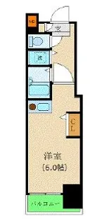 カスタリア新宿【6階】の間取り