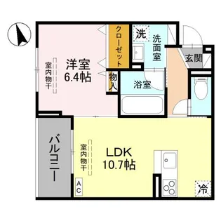 TORISIAS 東城南 B B【3階】の間取り