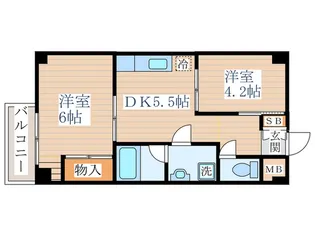 渋谷ハイツ【3階】の間取り