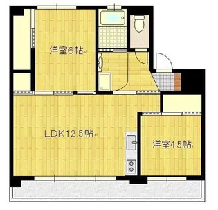 ハッピーエステート大財北 4号棟【4階】の間取り