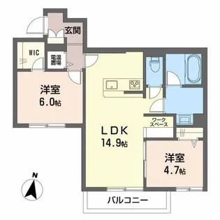 Dreamio堀川小泉【3階】の間取り