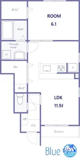 フォレストコート鵠沼桜が岡【1階】の間取り