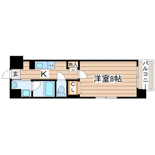 MAXIM TSUTA【6階】の間取り