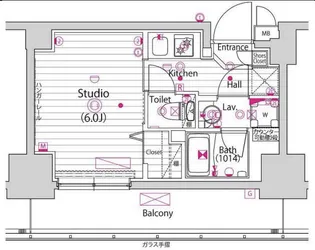 グランド・ガーラ立川【8階】の間取り