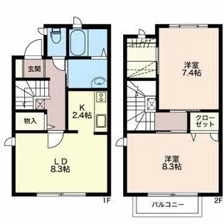 キャメロット ONEの間取り