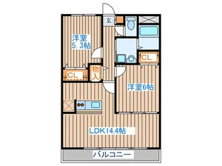 ドミ-ルST【1階】の間取り