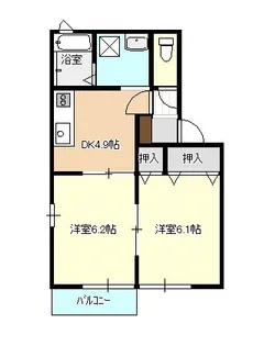 セジュールKAZU【1階】の間取り