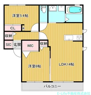 ルナパーク長嶺II【1階】の間取り