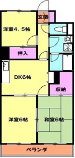 ゆざわマンション【3階】の間取り
