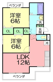 代官サニーハイツ【3階】の間取り
