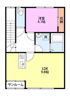 神宮寺尾【2階】の間取り