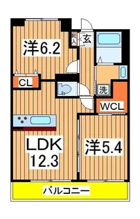 プレシャスタワー柏【10階】の間取り