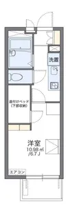 レオパレス原木【4階】の間取り