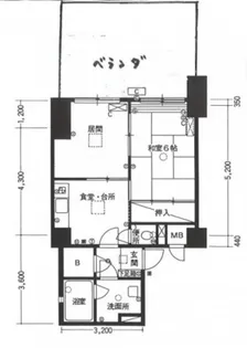 チサンマンション広島【4階】の間取り