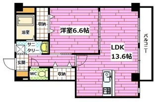 フォブール寺川【3階】の間取り