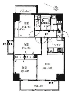 S-FORT亀戸【8階】の間取り