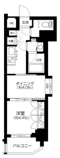 日神デュオステージ新宿若松町【2階】の間取り